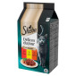 Sheba Délices Du Jour in Salsa con Manzo Pollo Agnello Cibo per Gatti - 6 Bustine da 50g