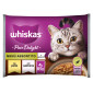 Whiskas Pure Delight Cibo per Gatti Menù Assortito con Pollo e Salmone in Gelatina - 4 Bustine da 85g