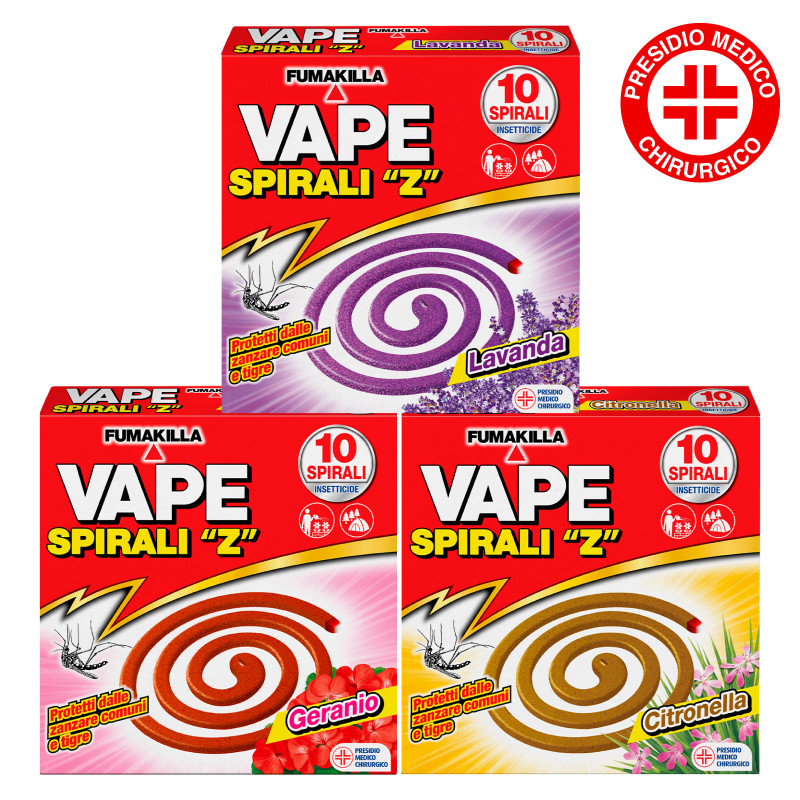 Spirali Z Insetticide contro Zanzare Comuni e Tigre Vape Spirali Z Insetticide contro Zanzare Comuni e Tigre Vape