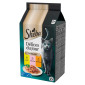 Sheba Délices Du Jour in Salsa con Pollo Salmone Tacchino Cibo per Gatti - 6 Bustine da 50g