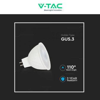 Faretto LED GU5.3 6W MR16 SMD 110° V-Tac