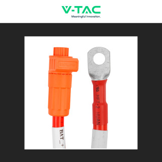 Cavo di Potenza Positivo Colore Rosso 2m per Accumulatori