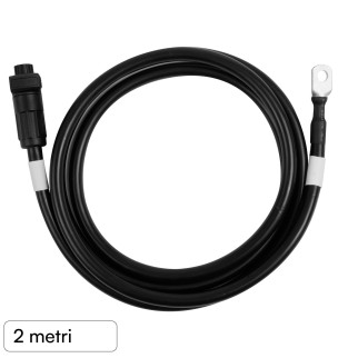 Cavo di Potenza Negativo Colore Nero 2m per Accumulatori