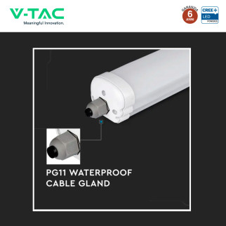 Plafoniera Tubo LED Linkabile 18W 60cm SMD CREE IP65 Plafoniera Tubo LED Linkabile 18W 60cm SMD CREE IP65