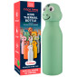 CapsHero Borraccia Termica Bambini Acciaio Inox 18/8 Senza BPA 520ml Caldo 12h Freddo 24h Fantasia Coccodrillo Dino Dex