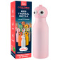 CapsHero Borraccia Termica per Bambini Acciaio Inox 18/8 Senza BPA 520ml Antiodore Caldo 12h Freddo 24h Fantasia Flamingo Fia