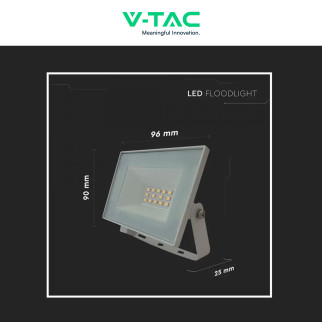 Faro LED 10W SMD IP65 Colore Bianco V-Tac VT-44012 Faro LED 10W SMD IP65 Colore Bianco V-Tac VT-44012