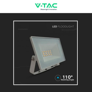 Faro LED 10W SMD IP65 Colore Bianco V-Tac VT-44012 Faro LED 10W SMD IP65 Colore Bianco V-Tac VT-44012