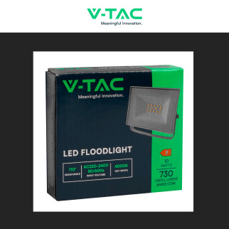 Faro LED 10W SMD IP65 Colore Bianco V-Tac VT-44012 Faro LED 10W SMD IP65 Colore Bianco V-Tac VT-44012