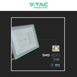 Faro LED 50W SMD IP65 Colore Bianco V-Tac VT-44054 Faro LED 50W SMD IP65 Colore Bianco V-Tac VT-44054