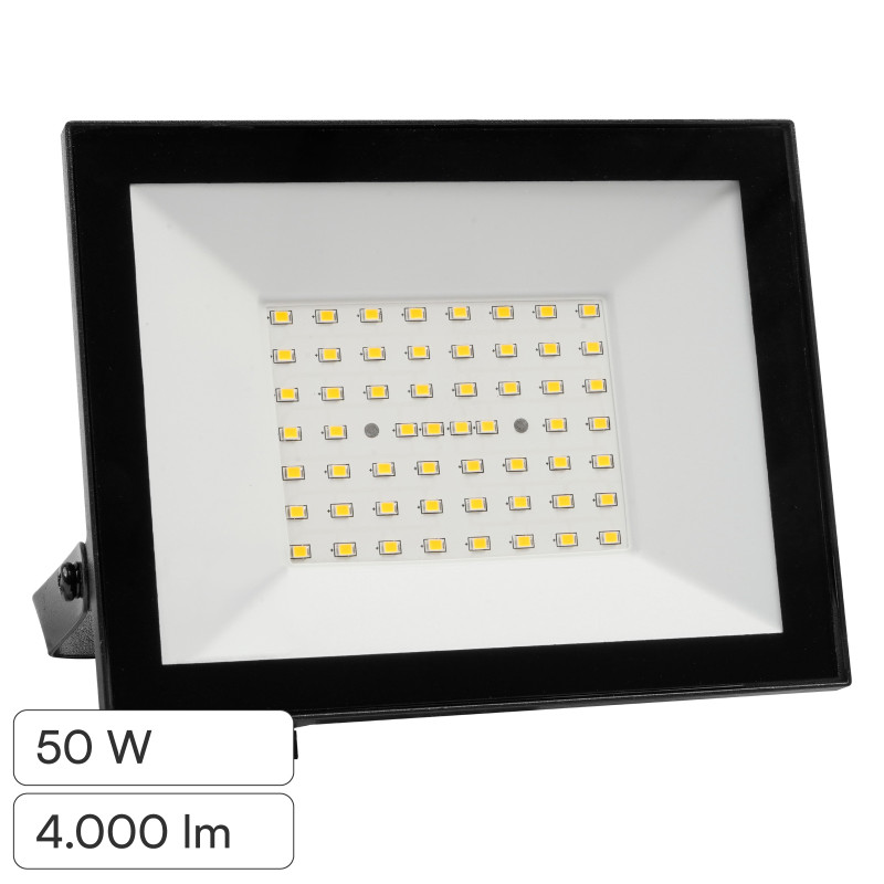 Faro LED 50W SMD IP65 Colore Nero V-Tac VT-44054 Faro LED 50W SMD IP65 Colore Nero V-Tac VT-44054