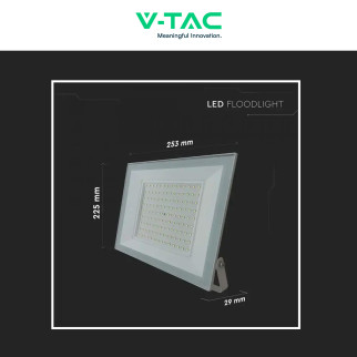 Faro LED 100W SMD IP65 Colore Bianco V-Tac VT-44109 Faro LED 100W SMD IP65 Colore Bianco V-Tac VT-44109
