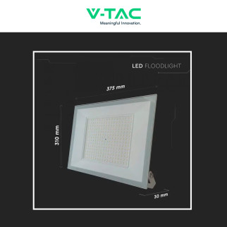Faro LED 200W SMD IP65 Colore Bianco V-Tac VT-44208 Faro LED 200W SMD IP65 Colore Bianco V-Tac VT-44208