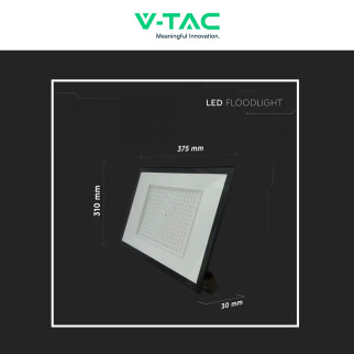 Faro LED 200W SMD IP65 Colore Nero V-Tac VT-44208 Faro LED 200W SMD IP65 Colore Nero V-Tac VT-44208