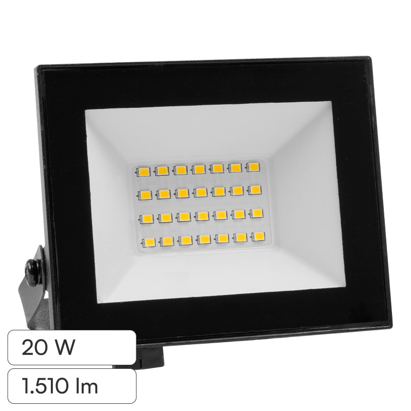 Faro LED 20W SMD IP65 Colore Nero V-Tac VT-44022 Faro LED 20W SMD IP65 Colore Nero V-Tac VT-44022
