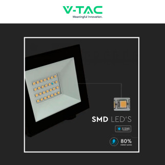 Faro LED 20W SMD IP65 Colore Nero V-Tac VT-44022 Faro LED 20W SMD IP65 Colore Nero V-Tac VT-44022
