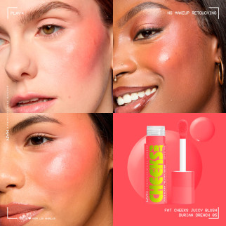 NYX Professional Makeup Fat Cheeks Juicy Blush Liquido 05 Peach Plunge NYX Professional Makeup Fat Cheeks Juicy Blush Liquido 05 Peach Plunge
