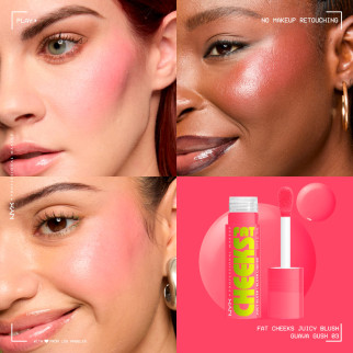 NYX Professional Makeup Fat Cheeks Juicy Blush Liquido 03 Guava Gush NYX Professional Makeup Fat Cheeks Juicy Blush Liquido 03 Guava Gush
