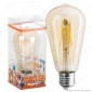 Immagine 1 - Skylighting Lampadina LED E27 4W Bulb ST64 Filamento Ambrata