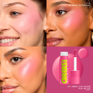 NYX Professional Makeup Fat Cheeks Juicy Blush Liquido 07 Plump Pop NYX Professional Makeup Fat Cheeks Juicy Blush Liquido 07 Plump Pop