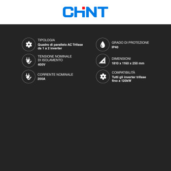 Chint Quadro Elettrico di Parallelo AC Trifase Fino a 120kW CEI 0-21