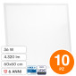 V-Tac Pro VT-61036 10 Pannelli LED Quadrati 60x60 36W SMD Chip CREE da Incasso con Driver LiFud - SKU 236246 / 236256