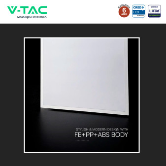 10 Pannelli LED Quadrati 36W SMD CREE con Driver LiFud V-Tac Pro