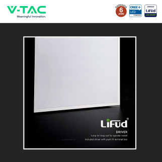 10 Pannelli LED Quadrati 36W SMD CREE con Driver LiFud V-Tac Pro