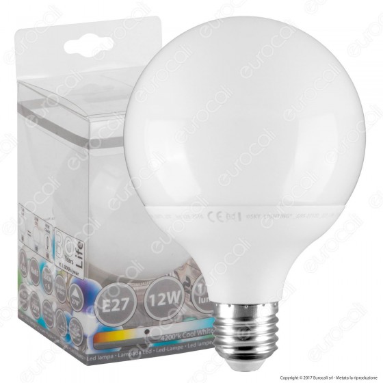 Skylighting Lampadina LED E27 12W Globo G95 - mod. G95-2712C / Skylighting Lampadina LED E27 12W Globo G95 - mod. G95-2712C /
