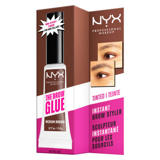 NYX Professional Makeup The Brow Glue Gel Sopracciglia Medium Brown 5g