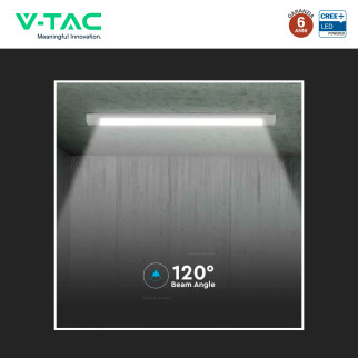 Tubo LED Prismatico 10W 30cm SMD Chip CREE V-Tac Tubo LED Prismatico 10W 30cm SMD Chip CREE V-Tac