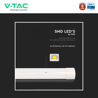 Tubo LED Prismatico 10W 30cm SMD Chip CREE V-Tac