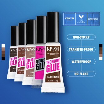 NYX Professional Makeup The Brow Glue Gel Sopracciglia Taupe 5g