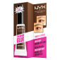 NYX Professional Makeup The Brow Glue Gel Sopracciglia Effetto Laminato Tenuta 16h Dark Brown - Flacone da 5g