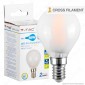 V-Tac VT-1835 Lampadina LED E14 4W MiniGlobo P45 Cross Filament Frost - SKU 44921 / 44931 / 44941 [TERMINATO]