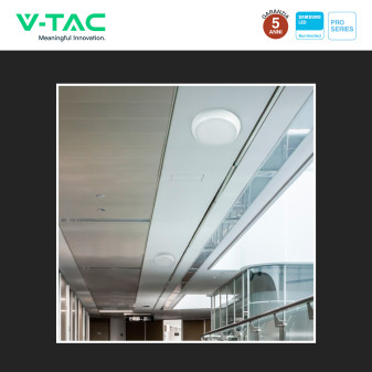 Plafoniera LED 20W SMD Samsung IP65 IK08 3in1 CCT V-Tac Pro