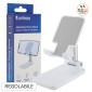 Uniross Supporto Smartphone Portatile Pieghevole Antiscivolo Altezza Regolabile Colore Bianco - mod. UCA020