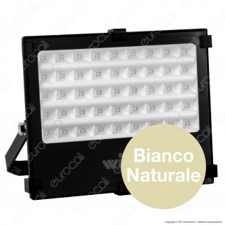 Wiva Optic Square Faretto LED SMD 50W Ultra Sottile Colore Nero -