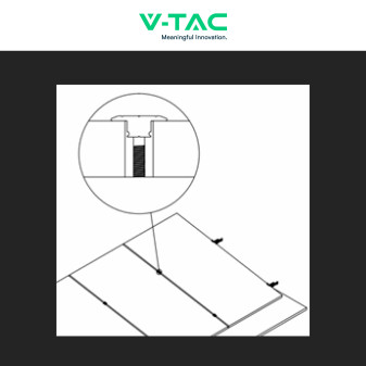 8 Morsetti Centrali per Pannelli Fotovoltaici 30mm e 35mm V-Tac
