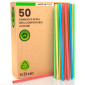 Cannucce in PLA Colorate Lisce Resistenti in Bioplastica Ecologiche Compostabili 21cm x 6,8mm - Confezione da 50 Cannucce