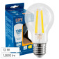 Life Lampadina LED E27 12W Goccia A70 Filament in Vetro Trasparente - mod. 39.920357C27 / 39.920357C3