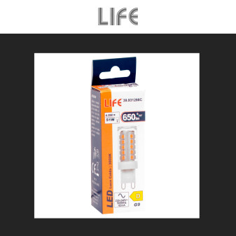 Life Lampadina LED G9 4,8W Tubolare SMD Trasparente in Ceramica