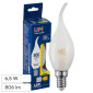 Life Lampadina LED E14 6,5W Candela Fiamma CF35 Filament in Vetro Bianco - mod. 39.920123CM30 / 39.920123NM40
