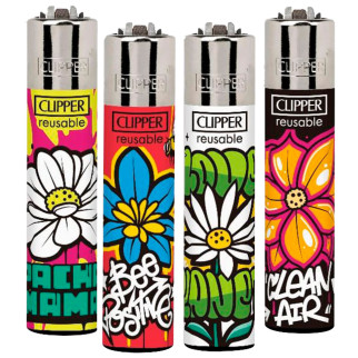 Clipper Large Accendino a Pietrina Spring Graffiti 4 Accendini