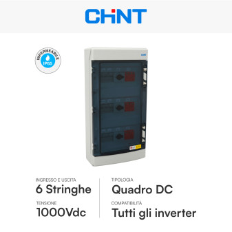 Chint Quadro Elettrico Lato DC 1000V IP65 a 6 stringhe