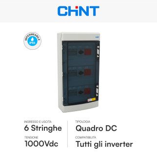 Chint Quadro Elettrico Lato DC 1000V IP65 a 6 stringhe