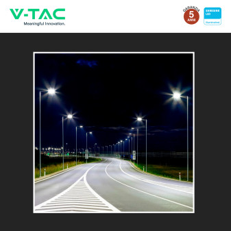 V-Tac VT-169ST-S Lampada Stradale LED Samsung SMD IP65 Grigio