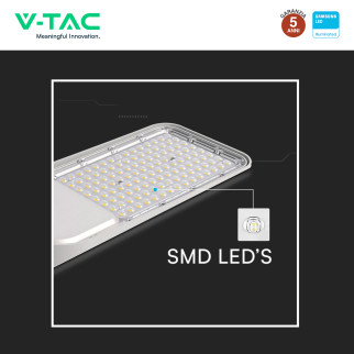 V-Tac VT-169ST-S Lampada Stradale LED Samsung SMD IP65 Grigio