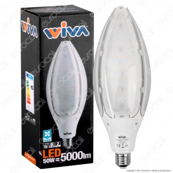 Wiva Lampadina LED Tulip Hi-Power E27 50W - mod. 12100062 / 12100066