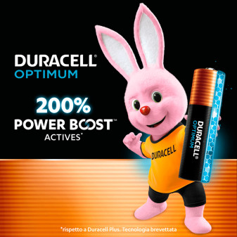 Batterie Stilo AA 1,5V Power Boost - 4pz Duracell Optimum